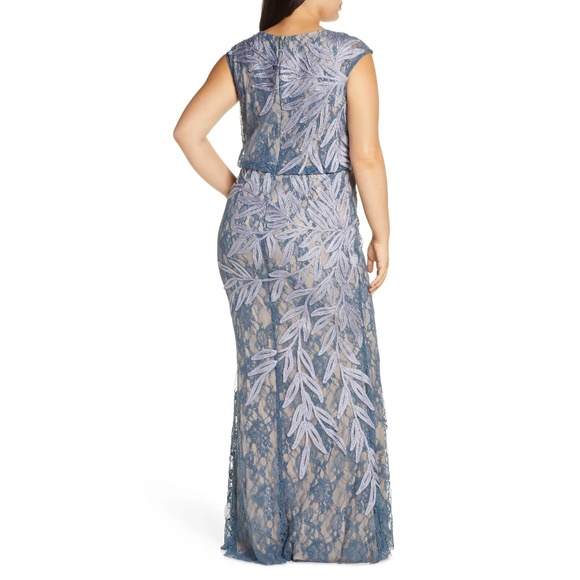 JS Collections Soutache Lace Blouson Gown - Picture 11 of 12